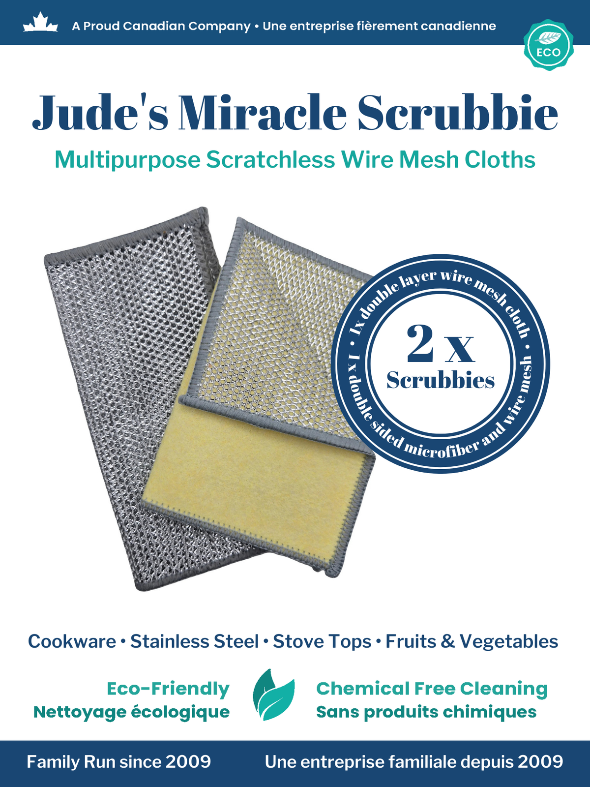 NEW!!! Jude&#39;s Miracle Scrubbies - 2 Pack - LIMITED QUANTITY!