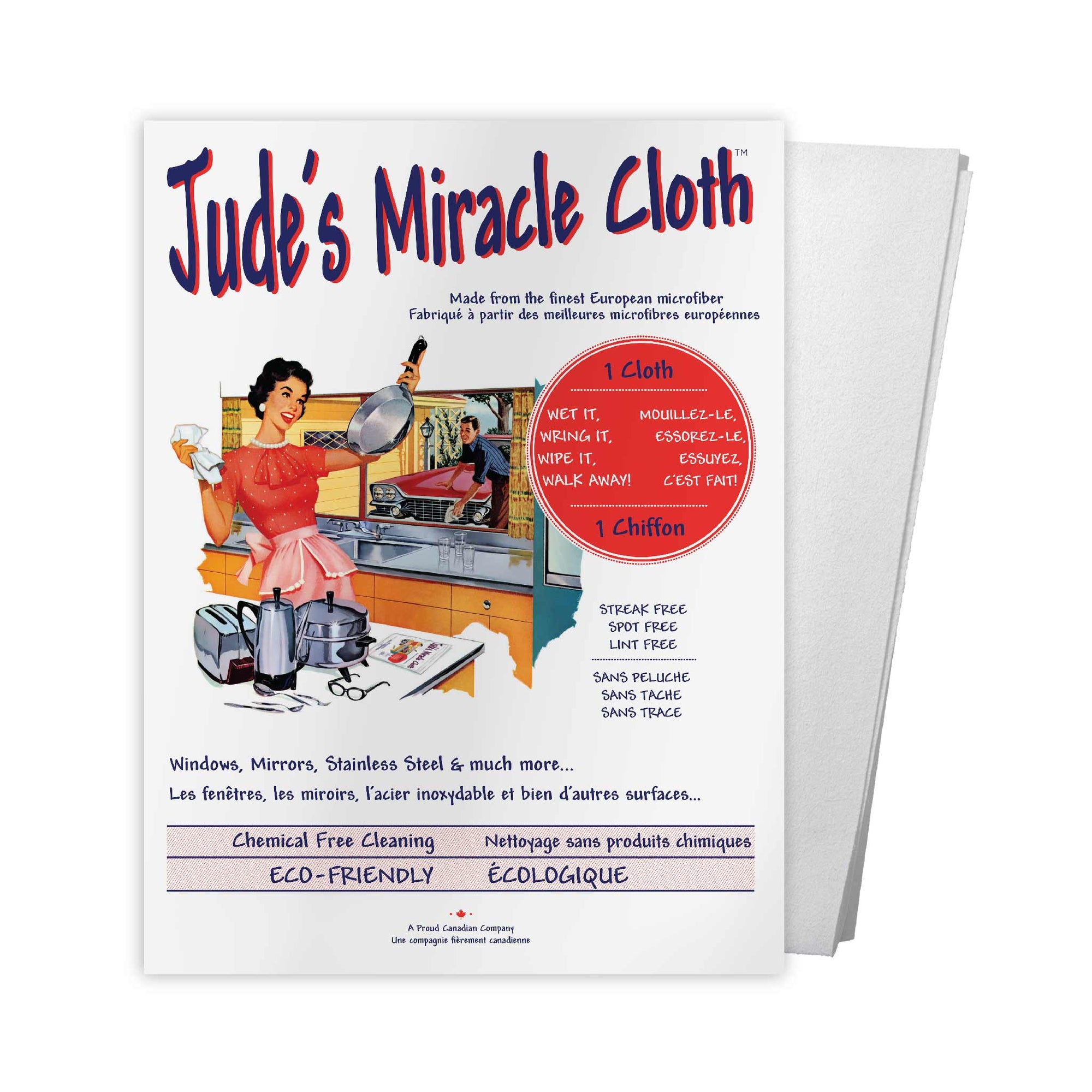 L'original de Jude - 1 Chiffon Blanc - Jude's Miracle Cloth