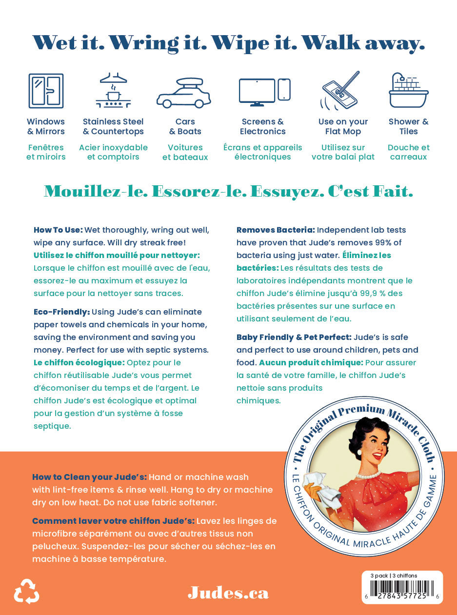 Pq de 3 - blanc, bleu et gris